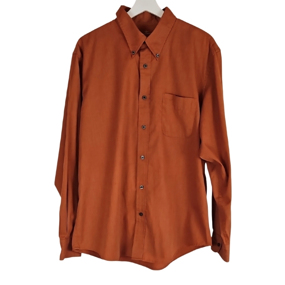 Dockers Orange Casual Button Down Shirt